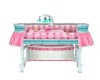 Pink baby bed