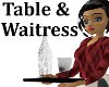 Waitress and Table