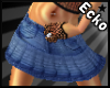 [e] Denim Mini Skirt