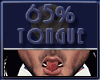 Tongue 65%