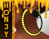 HON3Y*Lime💎Hoops Blk