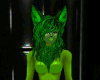 ! F Green Cat Furry Skin