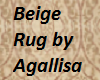Beige Rug by Agallisa