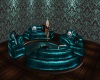 [SD] TEAL ROUND COUCH