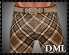 [DML] Tan Plaid Pants