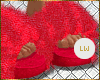 [LW]Fur Slides Red