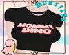 Mommy Dino Top Blk