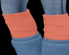 Fur Sock Boots-Orange