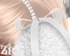 Ear Muffs White Ribbon