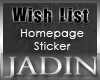 JAD Wish List Sticker