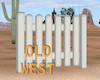 FENCE WHITE OLD WEST