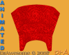 Animated Red Cafe Chair