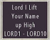 Lord I Lift Your Name