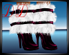 White Fur Boots Pink V2