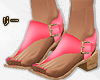 ! Wooden Sandals Pink