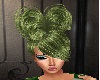 Xenia green hairdo