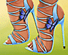 Butterfly Blue Heels