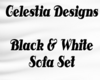 Black&White sofa set