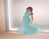 Light Teal  Gown