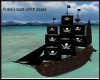 Black Pirate Boat w/pos
