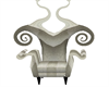 Funky silver chair