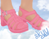 Kids Pink Jelly Shoes