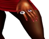 [KR] Red Glitter Nails