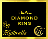 TEAL DIAMOND RING (R)