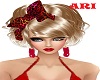 red peep earrings