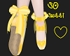 Yelow Ballet shoes