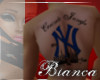 NYC back tattoo