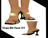 LV/Strass Black Heels