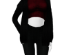 Red Top + Cardigan OOTD
