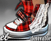 SEXY!!!RED Plaid shoes