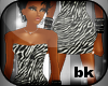 [bK]Zebra Print Dress