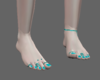 Realistic Feet - Teal
