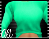 |MintGreen Crop Sweater