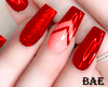 ². Red Glossy Nails