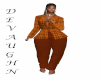 CLASSAY BROWN 2 PC SUIT