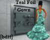 [bdtt] Teal Foil Gown