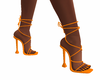 Maz orange strap heel