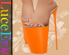 Orange Zarina Heels