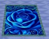 Blue Rose Rug with Poses