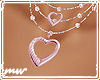 !Pink Heart necklace