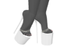 Jaz Chain white heels