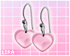 Rose Heart Earrings