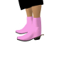 Pink cowboy boots
