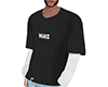 Black Top - White Sleeve