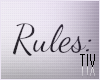 Tiv| Room Rules~