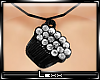 [xx]Blk Cupcake Necklace